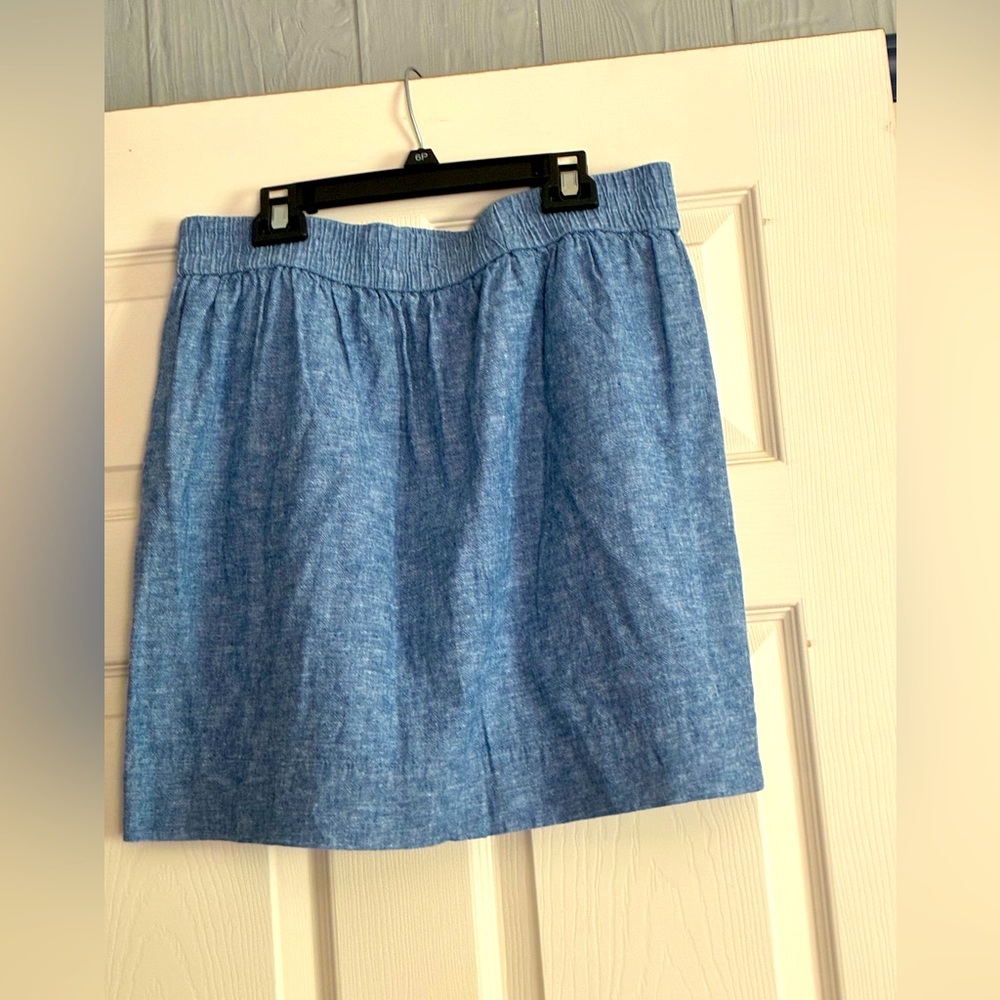 LOFT Sky Blue Mini Skirt